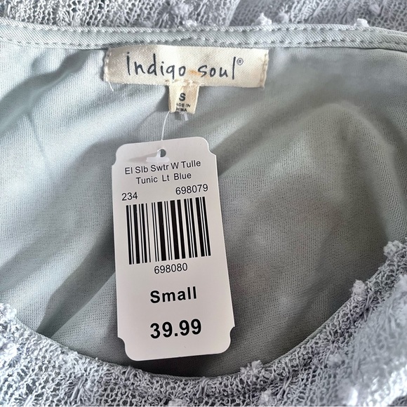 Indigo Soul Long Sleeve Sweater/Top for Ladies, Size Small NWT! - Picture 8 of 9